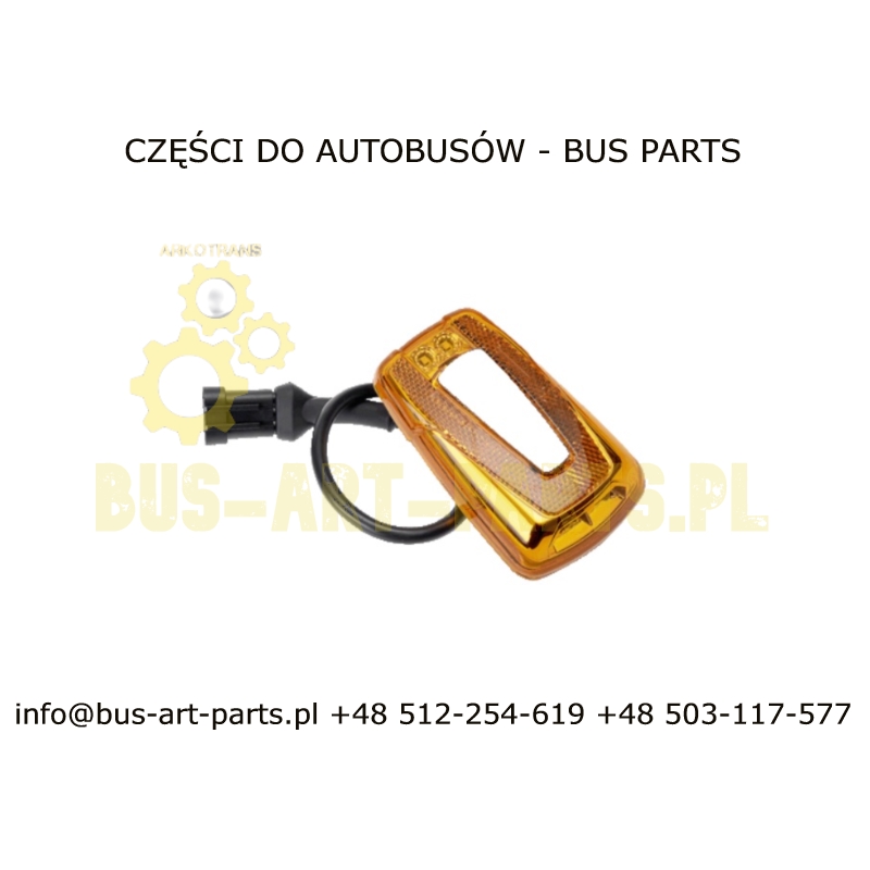 KIERUNKOWSKAZ BOCZNY SETRA S5.. HD HD S515HD HDH LED DIODOWY Z POZYCJĄ I ODBLASKIEM ZAMIENNIK 3-PINY ZAMIENNIK 0008201620 A00082