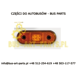 LAMPA OBRYSOWA POMARAŃCZOWA LED 120X46 ROZTAW 70MM