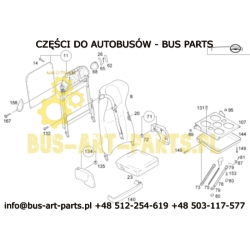 OBUDOWA POKRYWA MASKOWNICA LISTWA FOTELA PILOTA SETRA S4.. S415HD HDH GT GT-HD