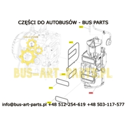 Tesnenie ventilového bloku vodného retardéra SWR MERCEDES TRAVEGO TOURISMO SERRA S4.. S5.. EURO 5 EURO 6 4420 4510 4610