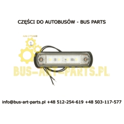 LAMPA OBRYSOWA BIAŁA LED SETRA S2.. S3.. MAN HOCL A13 BEZ CANBUS