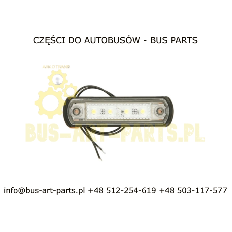 LAMPA OBRYSOWA BIAŁA LED SETRA S2.. S3.. MAN HOCL A13 BEZ CANBUS
