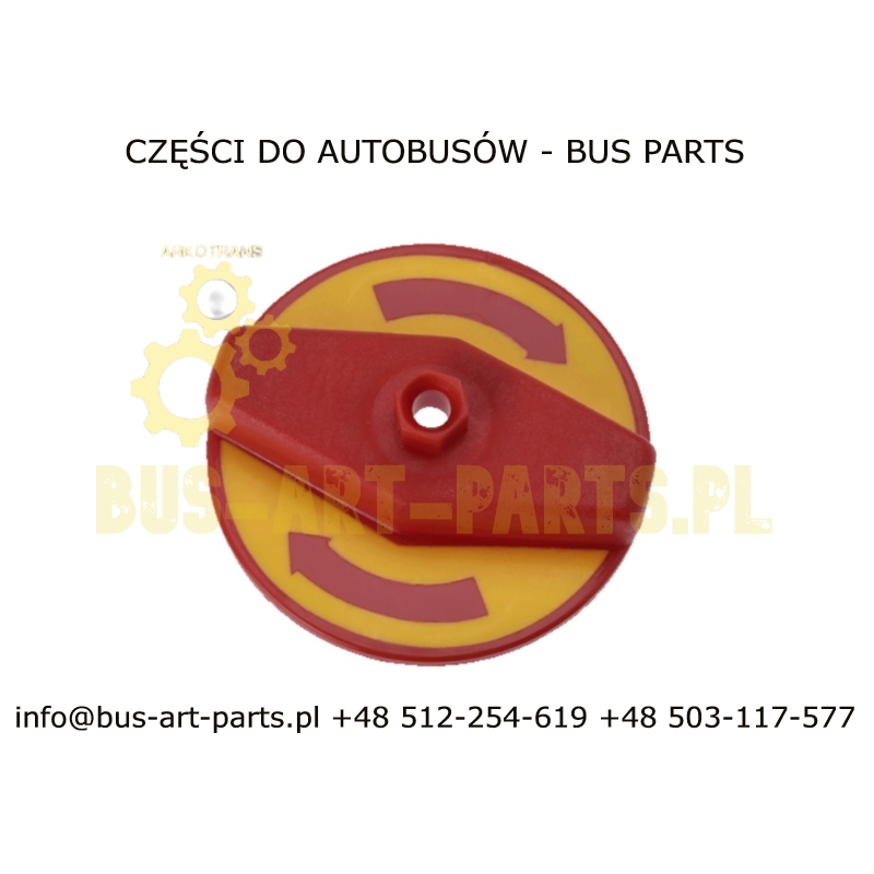 POKRĘTŁO ZAWORU AWARYJNEGO OTWIERANIA DRZWI MB O350 SETRA S4.. TRAVEGO TOURISMO - GAŁKA