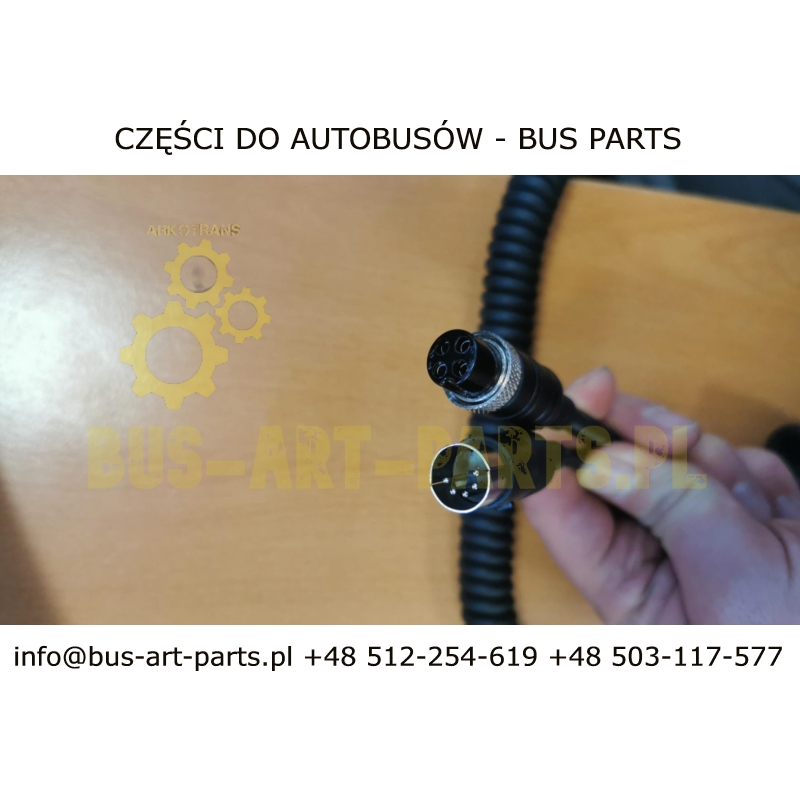 PRZEWÓD KABEL MIKROFONU PILOTA ACTIA 4/5 PIN 4 PRZY MIKROFONIE  / 5 PRZY WTYCZCE DIN