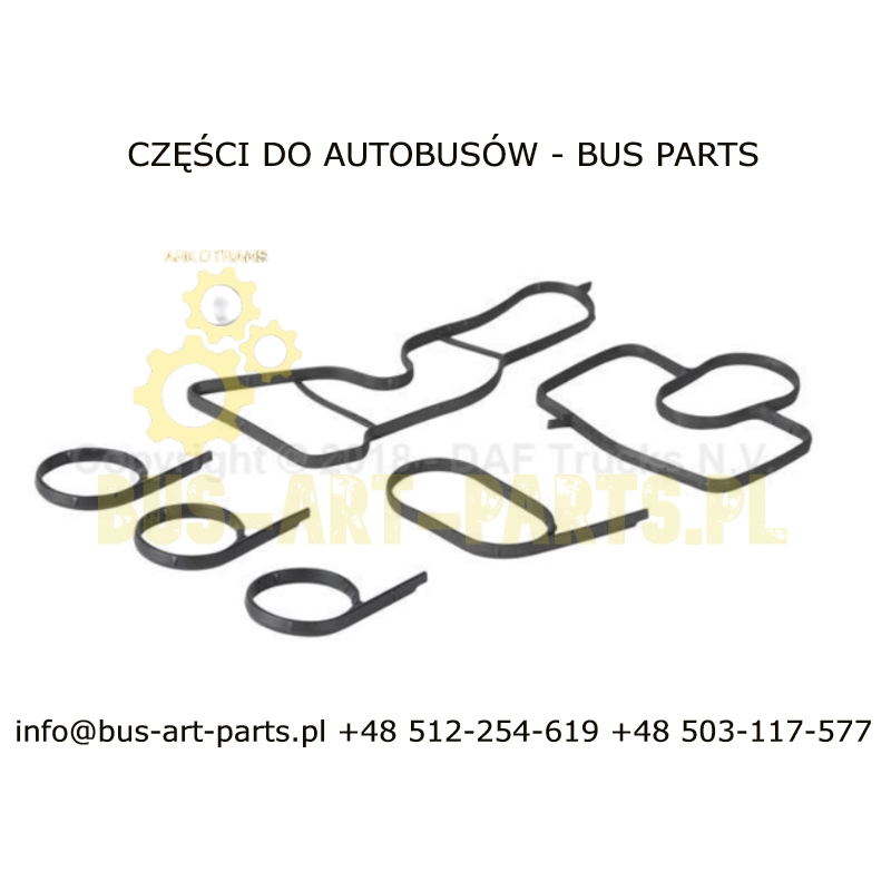 KKOMPLET USZCZELEK PODSTAWY FILTRA OLEJU VDL FUTURA II E6 SOLARIS URBINO DAF MX11 E6