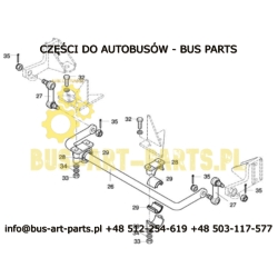 DRĄŻEK STABILIZATORA NEOPLAN PRZÓD Q-45mm