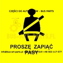 NAKLEJKA ZAPIĄĆ PAS