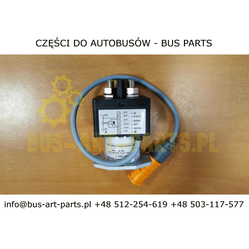 PRZEKAŹNIK PRĄDU PRACY 300A KISSLING 81.25902.0506 81.25902-0506 81259020506 81259020534 81.25902.0534 81.25902-0534 MAN