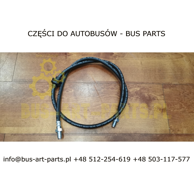 PRZEWÓD HAMULCOWY HYDRAULICZNY EOS VAN HOOL PRZÓD L-1200 Z/Z M12x1 E913225