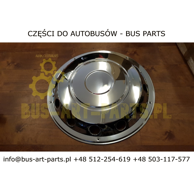KOŁPAK KOŁA 22.5" CHROMOWANY PRZÓD LUB WLECZONA