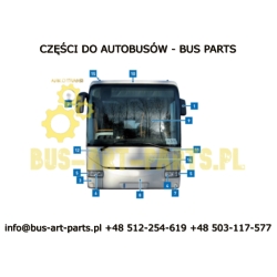 SZKŁO REFLEKTORA PRZÓD PRAWY IVECO CROSSWAY