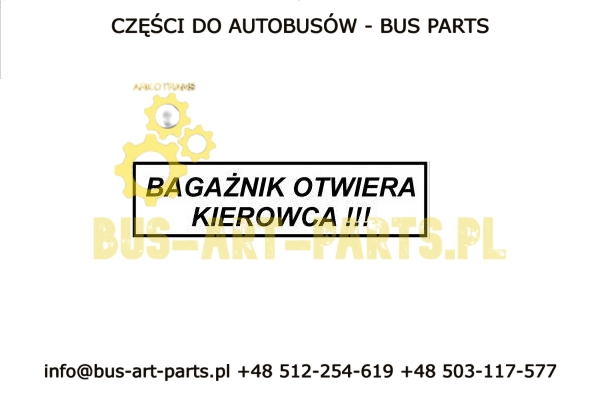 NAKLEJKA BAGAŻNIKI OTWIERA KIEROWCA