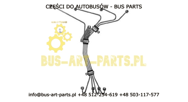 PRZEWODY WTRYSKU PASUJAE DO SETRA S3.. HD GT.. EURO 0 EURO 1 EURO 2 SILNIKA V8 OM 442A OM 442 LA