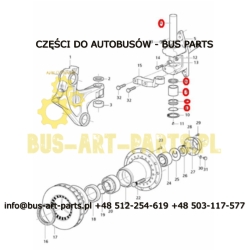 ZESTAW NAPRAWCZY ZWROTNICY BOVA NEOPLAN N4411 SETRA S319 3/OŚ MERCEDES INTEGRO 3/OŚ OŚ ZF WYSOKA JAKOŚĆ 4474298455 Z ŁOŻYSKAMI F