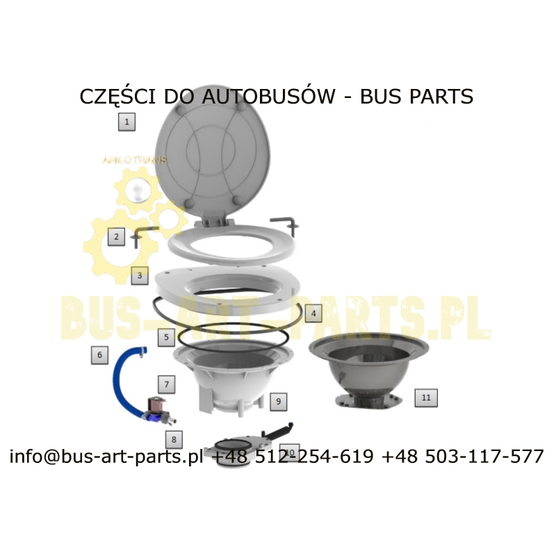 ZASUWA WC TOALETY HYDROFLUSH 735720 WZÓR THETFORD INNY ROZTAW ŚRÓB