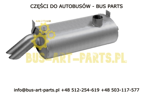 TŁUMIK SETRA S4.. GT-HD S411HD MERCEDES TRAVEGO OM457 EURO 3 POLSKI ZAMIENNIK