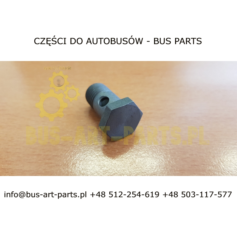 ŚRUBA PRZELOTOWA M14X1.5 POJEDYŃCZE OCZKO PALIWO WODA OLEJ