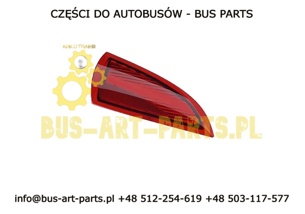ODBLASK TYŁ LEWY SETRA S4..GT GT-HD UL NA TYLNEJ KLAPIE