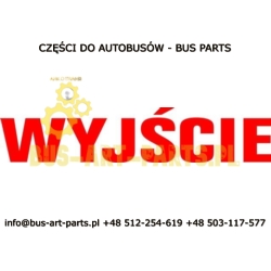 NAKLEJKA WYJŚCIE