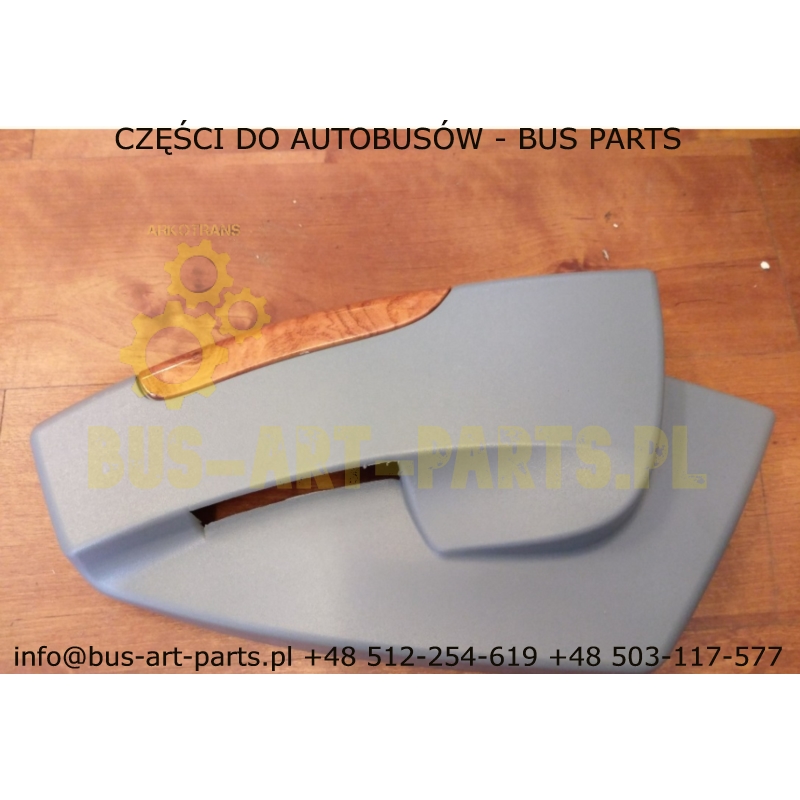 OBUDOWA FOTELA PRAWY KOLOR IMITACJA DREWNA - DREWNO MERCEDES O350 TOURISMO TRAVEGO SETRA S3.. S4..