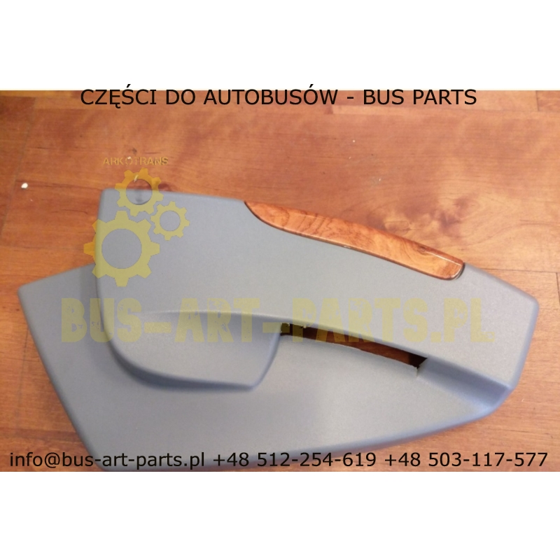 OBUDOWA FOTELA LEWY KOLOR IMITACJA DREWNA - DREWNO MERCEDES O350 TOURISMO TRAVEGO SETRA S3.. S4..