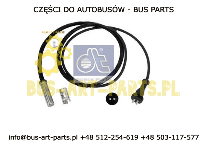 CZUJNIK ABS MERCEDES O350 O404 OŚ TYLNA PROSTY WTYCZKA M27