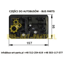 KLAMKA KLAPY KASETA NEOPLAN BOVA SCANIA IRIZAR SPRINTER BLOKOWANA PNEUMATYCZNIE Z CYLINDERKIEM BEZ WKŁADKI I KLUCZY