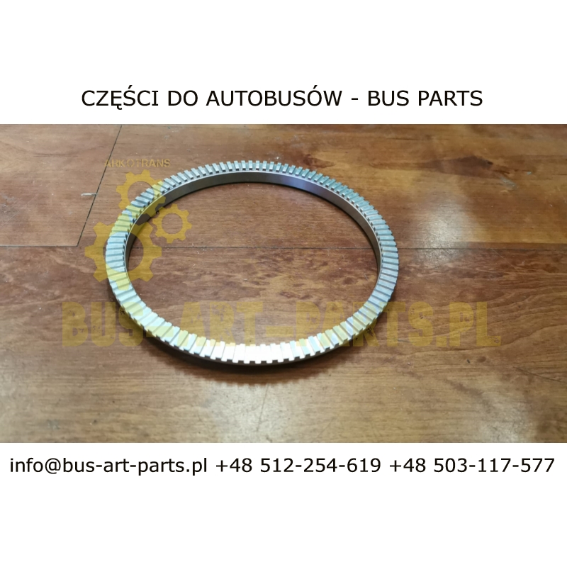 PIERŚCIEŃ ABS ZF PRZÓD / WLECZONA ZF RL85 154/162x175X13 100 ZĘBÓW BOVA NEOPLAN KORONKA STARY TYP