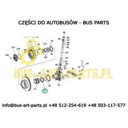 SIMERING ŁOŻYSKA PIASTY PRZÓD ZF RL85E VDL FUTURA II BOVA MAGIQ WEWNĘTRZNY