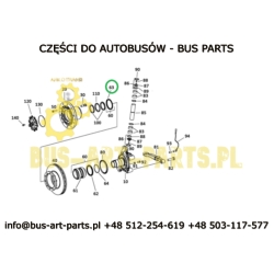 SIMERING ŁOŻYSKA PIASTY PRZÓD ZF RL85E VDL FUTURA II BOVA MAGIQ ZEWNĘTRZNY