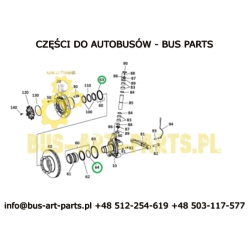 SIMERING ŁOŻYSKA PIASTY PRZÓD ZF RL85E VDL FUTURA II BOVA MAGIQ ZEWNĘTRZNY