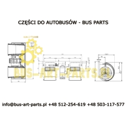 DMUCHAWA DRG1150 131-572-0100 AURORA MAN R07 R08 FRONT BOXU ZASTĘPUJE DMUCHAWĘ DRG975 131-452-0100