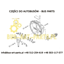 ADAPTOR PRZEJŚCIÓWKA SIŁOWNIKA SPRZĘGŁA SETRA MAN NEOPLAN BOVA 6060401333 6060 401 333