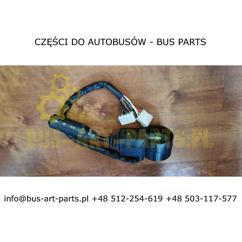 PRZEŁĄCZNIK POD KIEROWNICĄ KIERUNKOWSKAZÓW ŚWIATEŁ WYCIERACZEK VAN HOOL T9.. T915 PRZEŁĄCZNIK ZESPOLONY