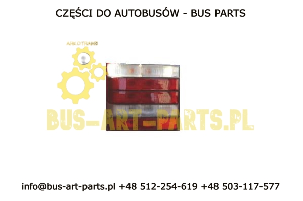 LAMPA ZESPOLONA TYŁ VAN HOOL T9.. LEWA