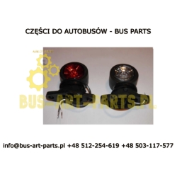 LAMPA OBRYSOWA BIAŁO CZERWONA MERCEDES SETRA BOVA MAN NEOPLAN RENAULT SCANIA SOLARIS SOLBUS VAN HOOL VOLVO