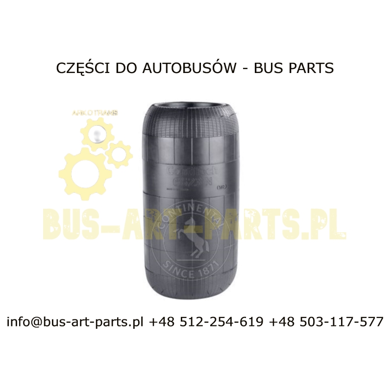 PODUSZKA ZAWIESZENIA MIECH VOLVO 9000 9700 9900 OŚ NAPĘDOWA ZA OSIĄ 20540789 21836533 130mm/130mm CONTI
