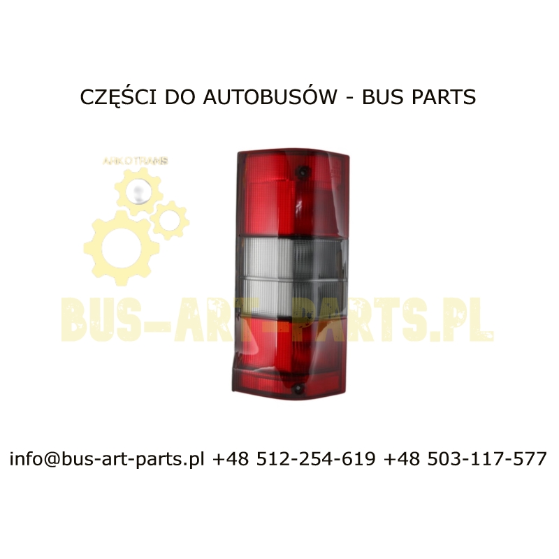 LAMPA ZESPOLONA TYŁ  LEWA KOMPLETNA Z OPRAWKAMI MAN LION COACH R02 R07 R08 R09 LION CITY A20-A21
