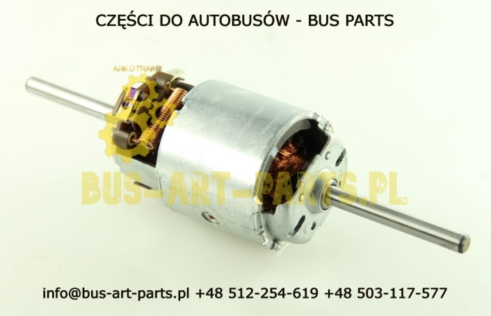 SILNIK DMUCHAWY Q-60mm L-102mm/225mm OŚ Q-8mm L-60mm 24V BOSCH