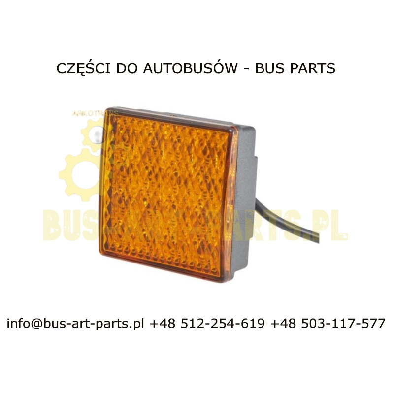 LAMPA TYŁ VAN HOOL LED 24V KIERUNKOWSKAZ POMARAŃCZOWY HELLA