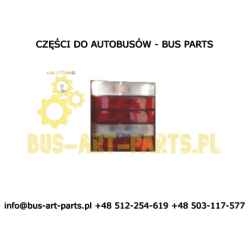 LAMPA ZESPOLONA TYŁ VAN HOOL T9.. LEWA KOMPLETACJA LAMPY OBUDOWA + ELEMENTY ŚWIETLNE HELLA