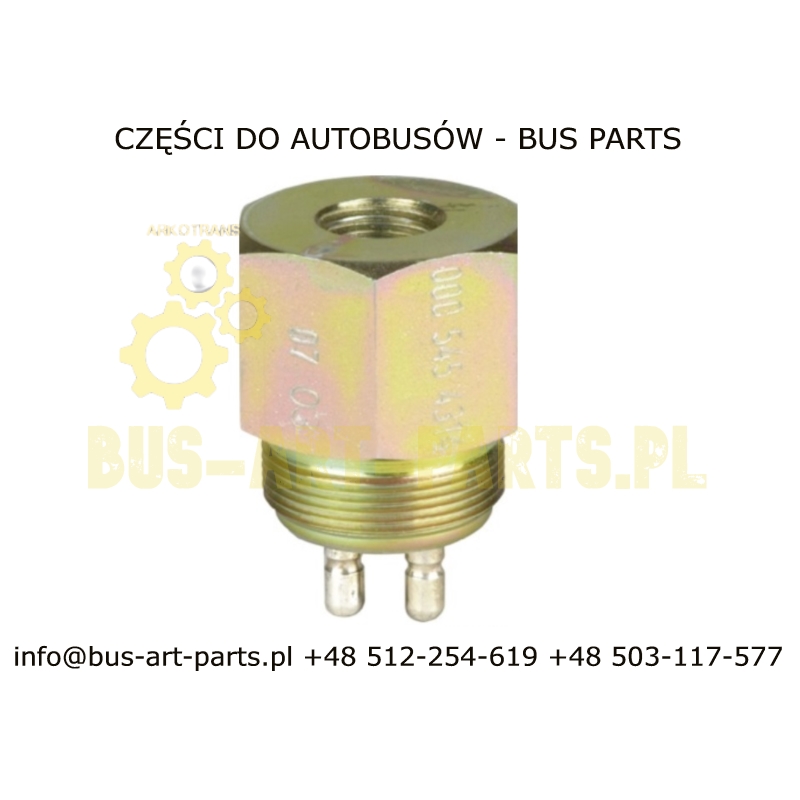 CZUJNIK CIŚNIENIA POWIETRZA M12/ M24 MERCEDES O350 O404 O408 O303 TRAVEGO SETRA S4.. NEOPLAN HAMULCA RĘCZNEGO SPADKU CIŚNIENIA C