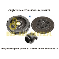 KPL ZF 12as AS-TRONIC VDL FUTURA II E6 MX sankaba apima prispaudimo jėgą ir diską 30133923 30133924 30130087 liukai