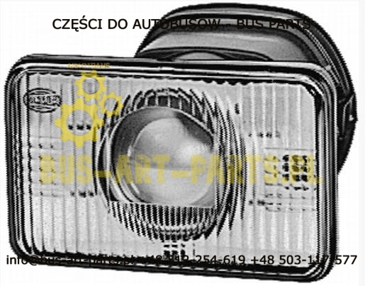 WYCOFANEREFLEKTOR MIJANIA BOVA NEOPLAN LEWY Z KOŁKAMI DO MOCOWANIA