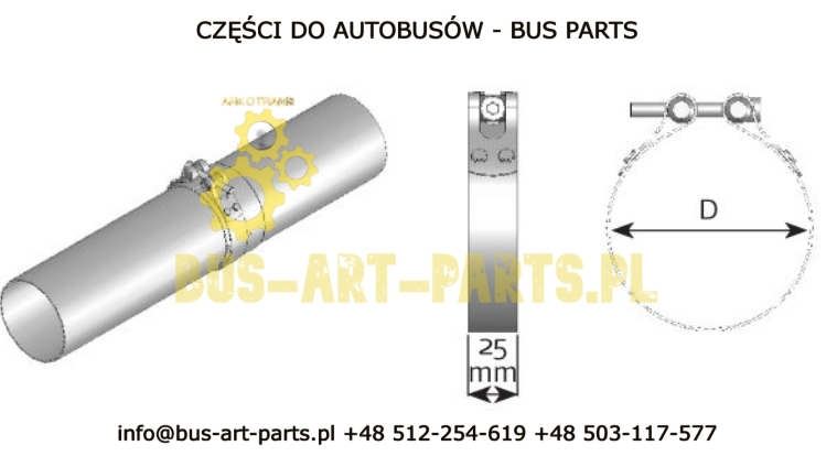 OBEJMA RURY 138-144mm