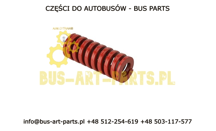 SPRĘŻYNA GÓRNA DRZWI BODE 25X64MM MERCEDES TRAVEGO SETRA S4.. ODPOWIEDNIK NR OE A0007631134 0007631134 13/25X64