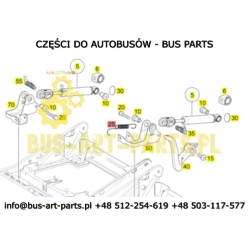 NSC EvoBus sēdekļa atspere pēc -2009 SETRA S4.. MERCEDES TOURISMO TRAVEGO