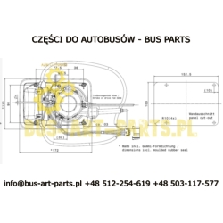 KLAMKA KASETA DRZWI UNIWERSALNA ZAMIENNIK SETRA SOLBUS SOLARIS VACANZA VOLVO 9700 TEMSA MAN LION COACH R07 R08