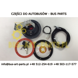 ZAMEK AWARYJNEGO OTWIERANIA DRZWI  "EMERGENCY" " TURN IN CASE EMERGENCY AND PULL THE DOR " Z KKLUCZYKAMI NA 2 LINKI MERCEDES SPR