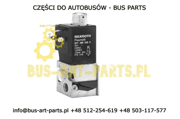 ELEKTROZAWÓR POZIOMOWANIA PODUSZEK I BLOKOWANIA OSI WLECZONEJ BOVA VAN HOOL REXROTH